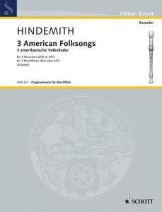 3 American Folksongs - P. Hindemith