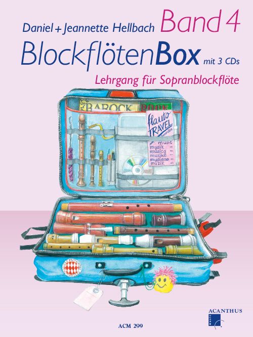 BlockflötenBox 4 s 4 CD - D. +J. Hellbach Acanthus-music