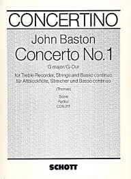 Concerto No. 1 G Major - J. Baston SCHOTT