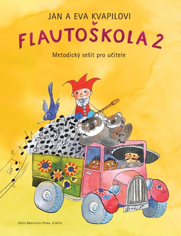 Flautoškola 2 - J. + E. Kvapilovi - metodický sešit Bärenreiter Praha