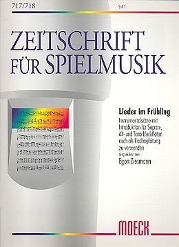 Lieder im Frühling - E. Ziesmann Moeck