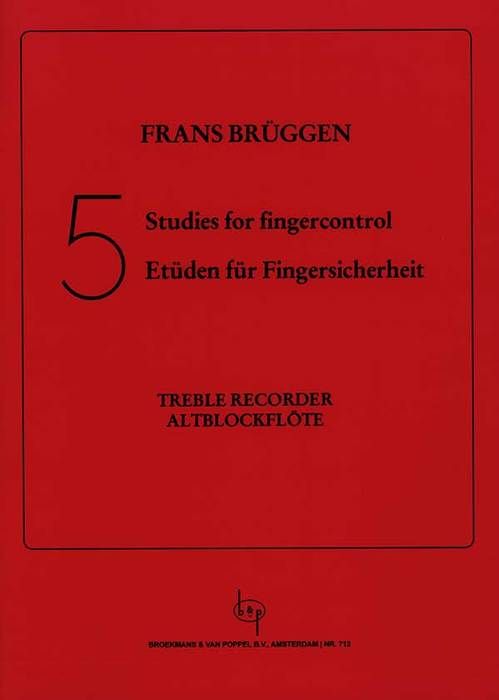 5 Studies for fingercontrol - F. Brüggen Broekmans/Van Poppel