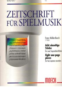 Acht einseitige Stücke - F. Müller-Busch