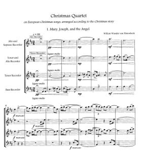 Christmas Quartet - W. W. van Nieuwkerk Edition Tre Fontane