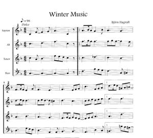 Winter Music - B. Hagvall Edition Tre Fontane