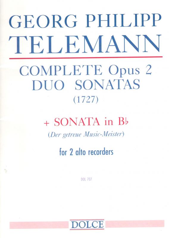 Complete Duo Sonatas op. 2 - G. P .Telemann Dolce