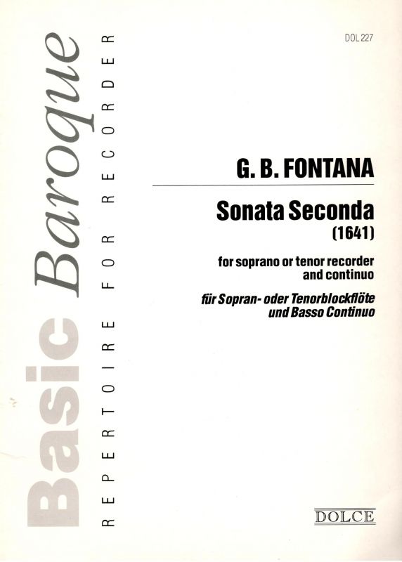 G. B. Fontana - Sonata Seconda Dolce