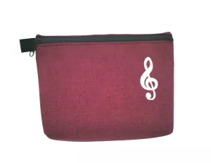 Kosmetická taška - červený melír