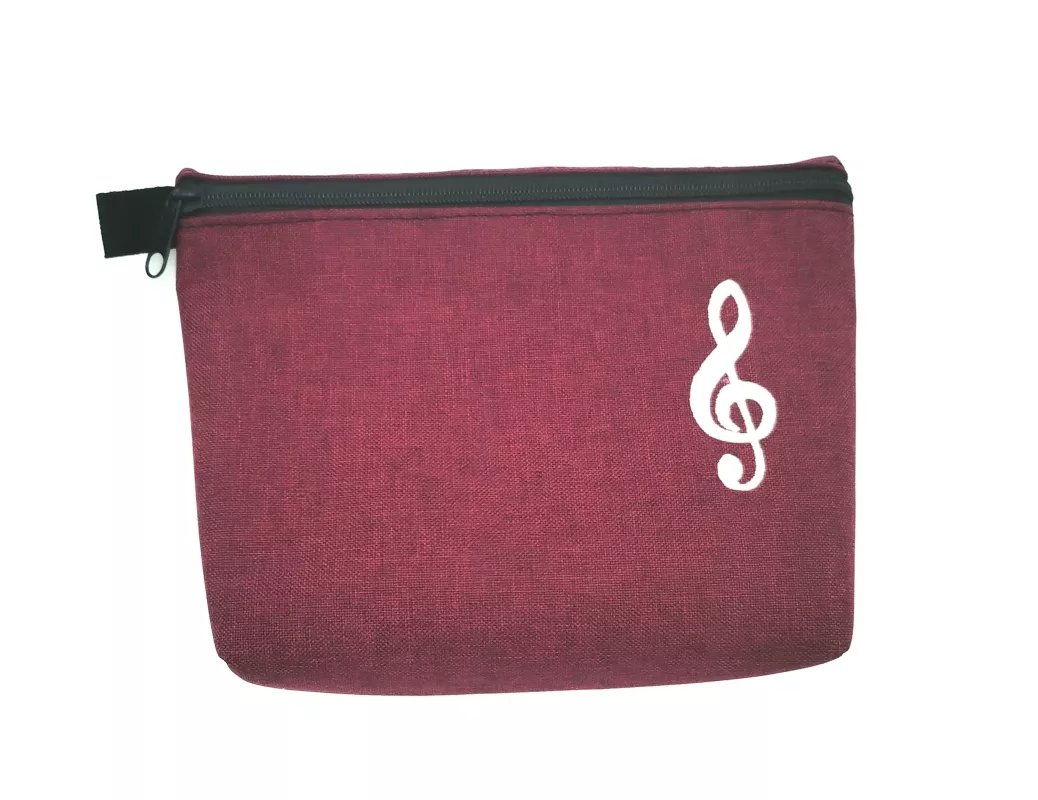 Kosmetická taška - červený melír Hanacká dílna