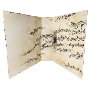 Notový pořadač s hudebním motivem, béžový Musikboutique Gudrun Kübler