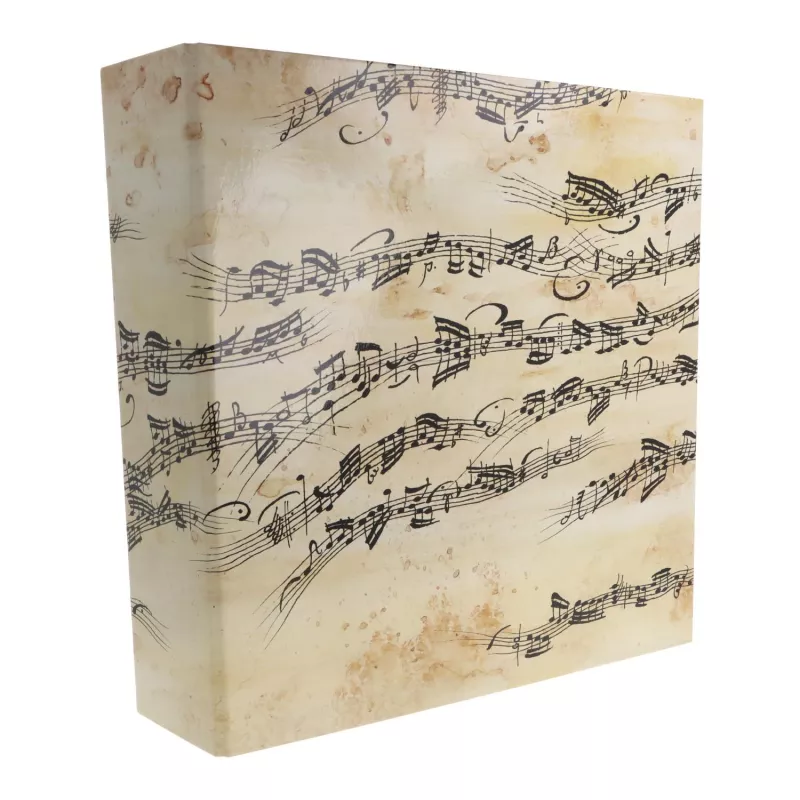 Notový pořadač s hudebním motivem, béžový Musikboutique Gudrun Kübler