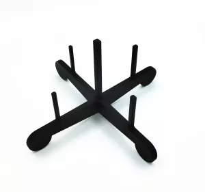 Stojan pro 5 zobcových fléten | Černý, Pastelově oranžový, Pastelově modrý, Pastelově žlutý